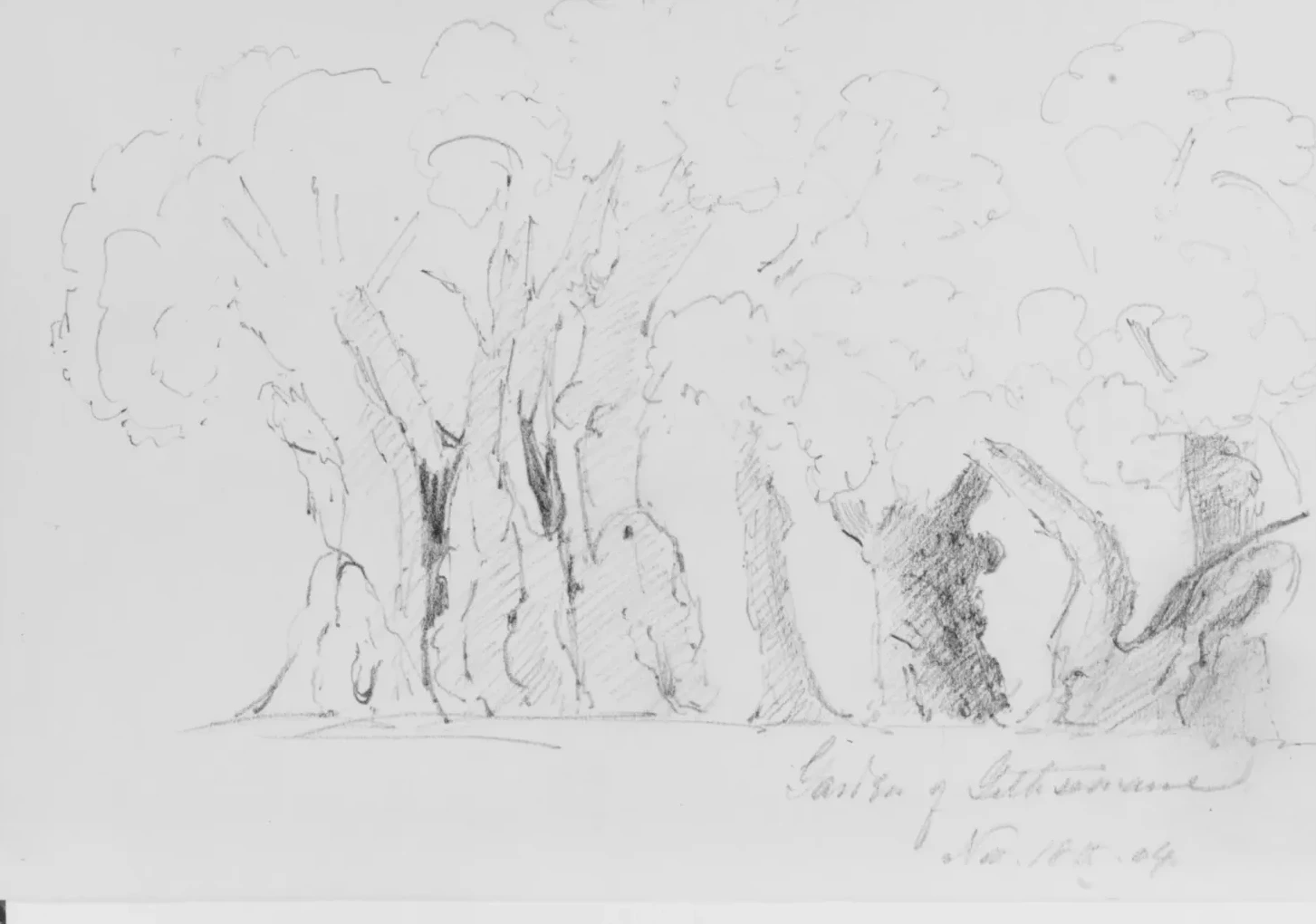 Garden of Gethsemane, 1904 (from Sketchbook), John Singer Sargent