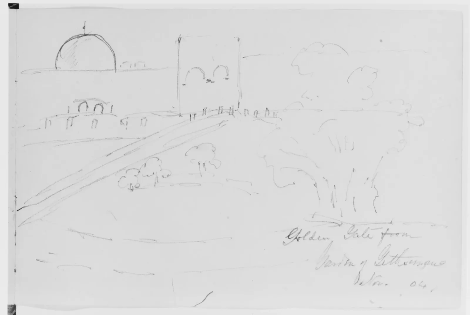 Golden Gate, 1904 (from Sketchbook), John Singer Sargent