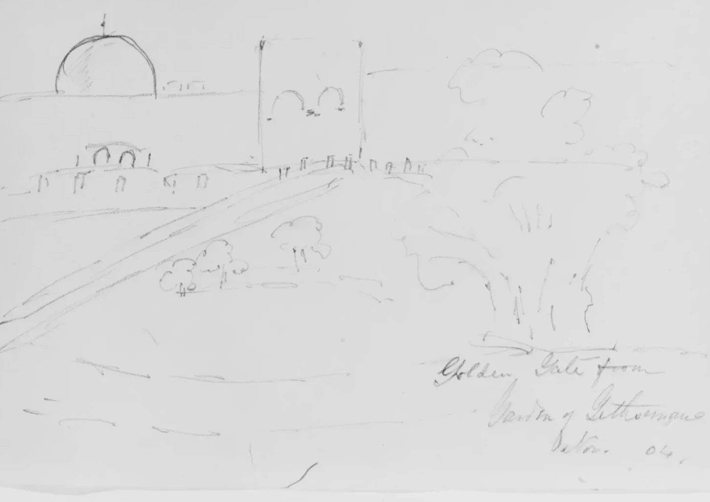 Golden Gate, 1904 (from Sketchbook), John Singer Sargent