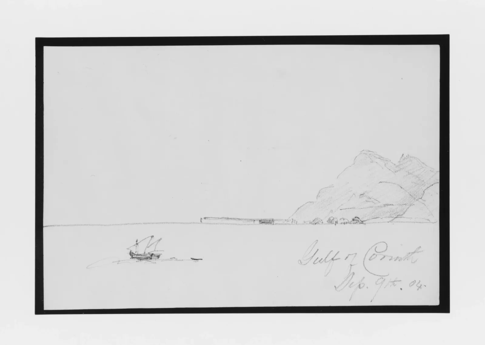 Gulf of Corinth (from Sketchbook), John Singer Sargent