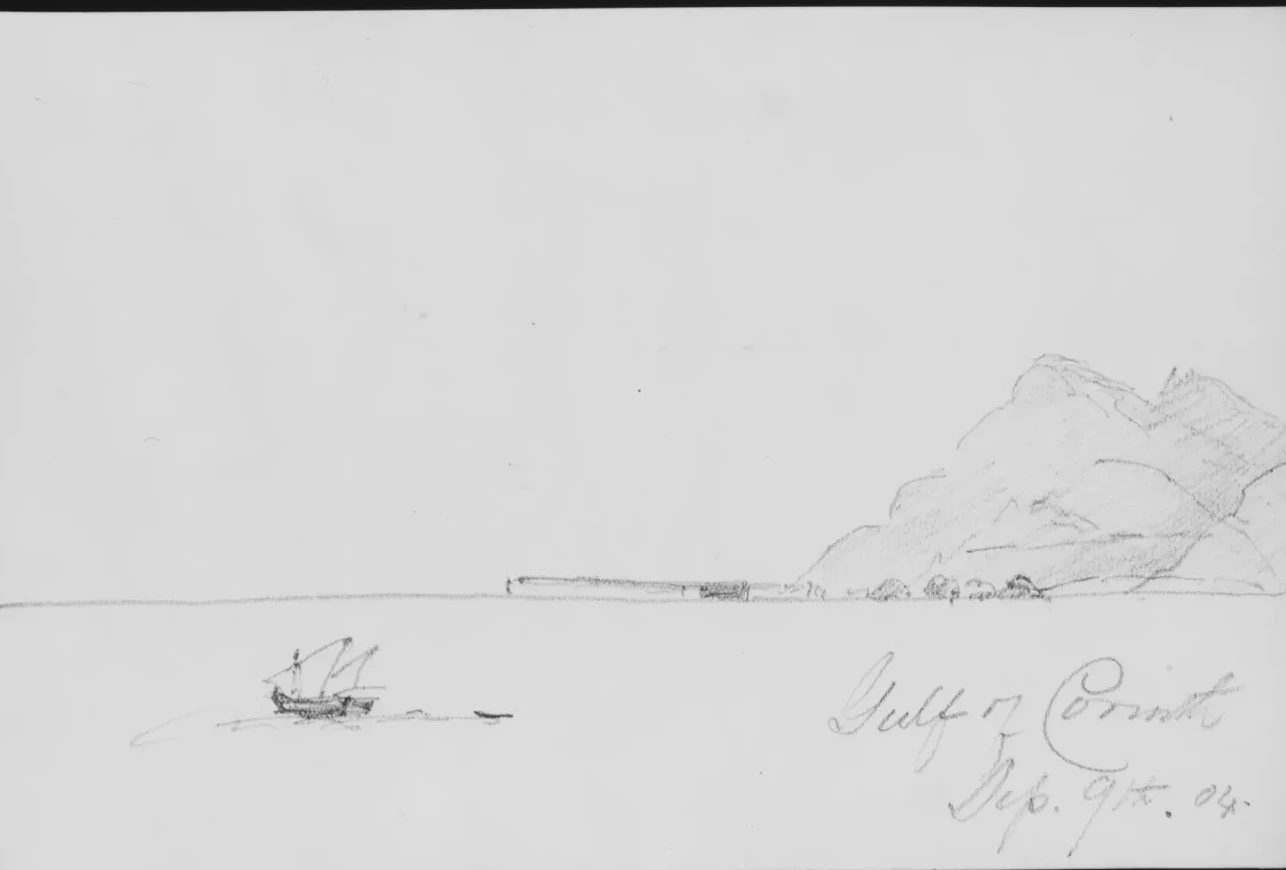 Gulf of Corinth (from Sketchbook), John Singer Sargent