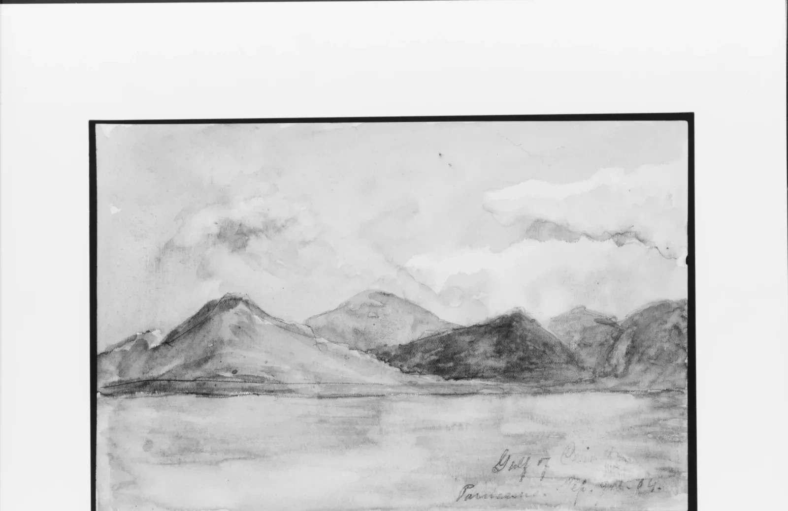 Gulf of Corinth (from Sketchbook), John Singer Sargent