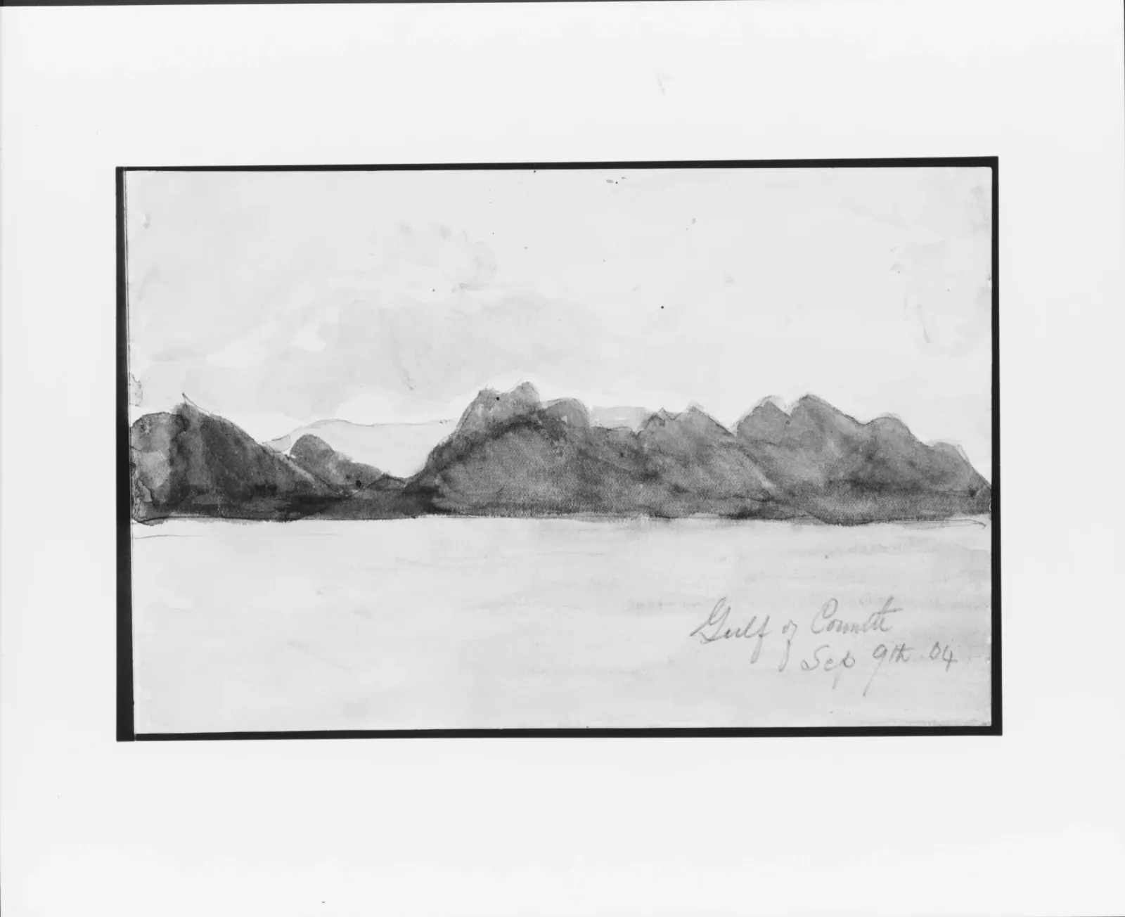 Gulf of Corinth (from Sketchbook), John Singer Sargent