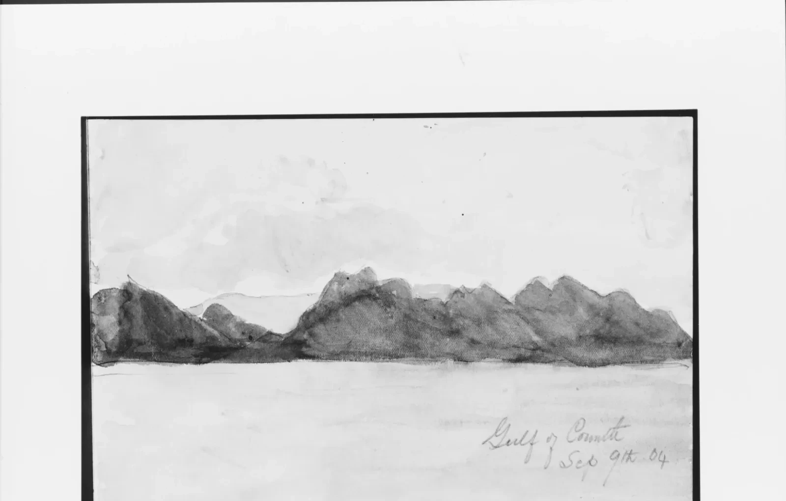Gulf of Corinth (from Sketchbook), John Singer Sargent
