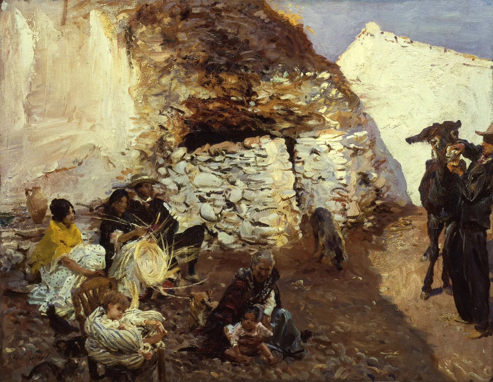 Gypsy Encampment, Granada, Spain, John Singer Sargent