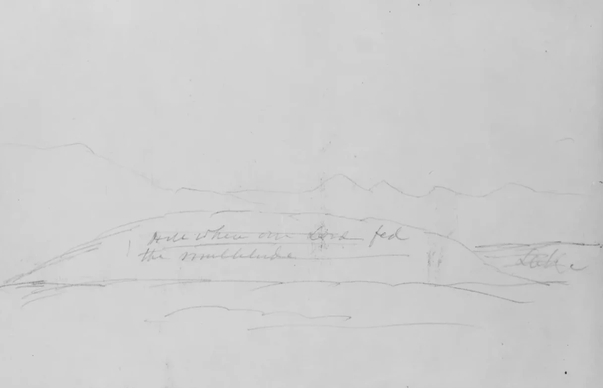 Hill Where Our Lord Fed the Multitude (from Sketchbook), John Singer Sargent