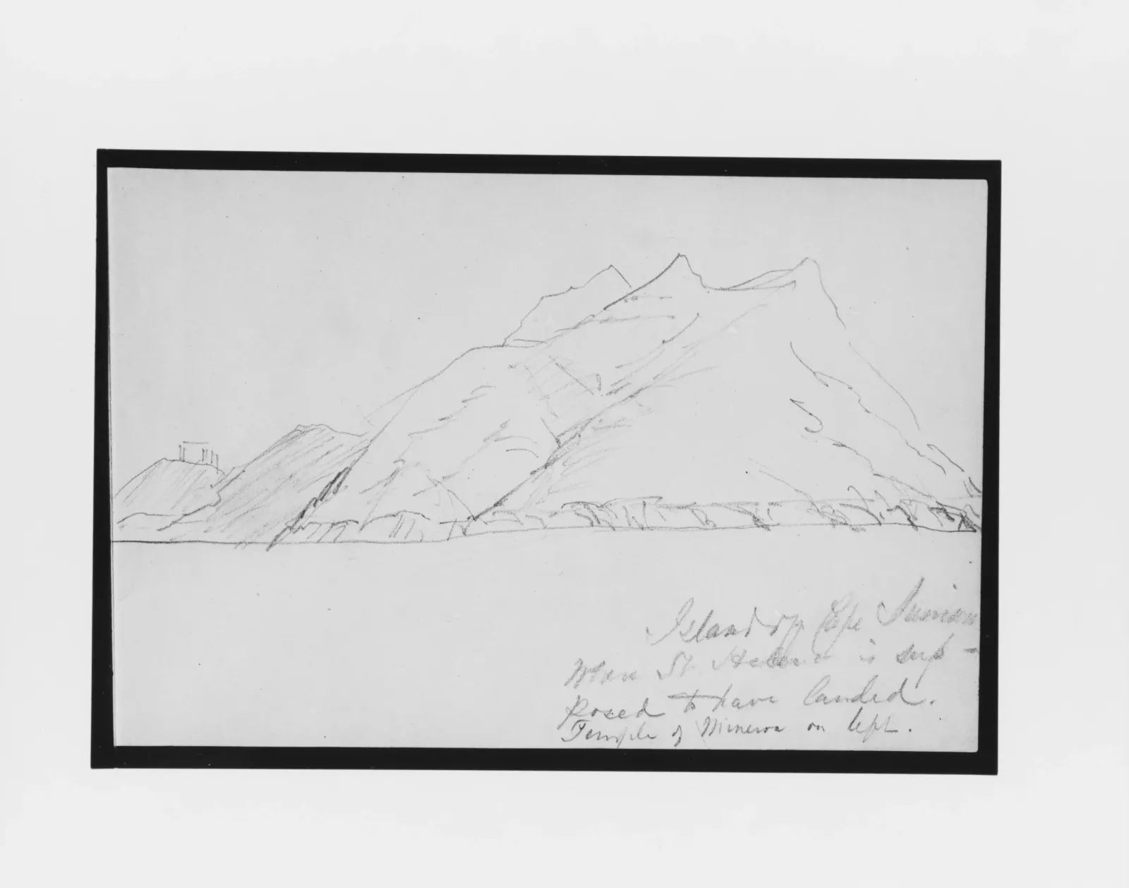 Island off Cape Sunium (from Sketchbook), John Singer Sargent