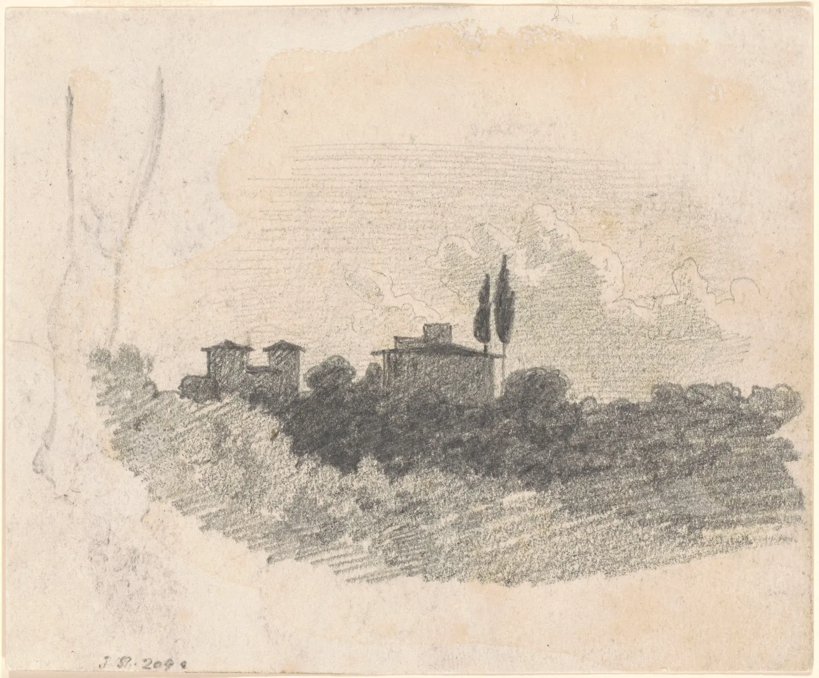 Italian Villa [recto], John Singer Sargent