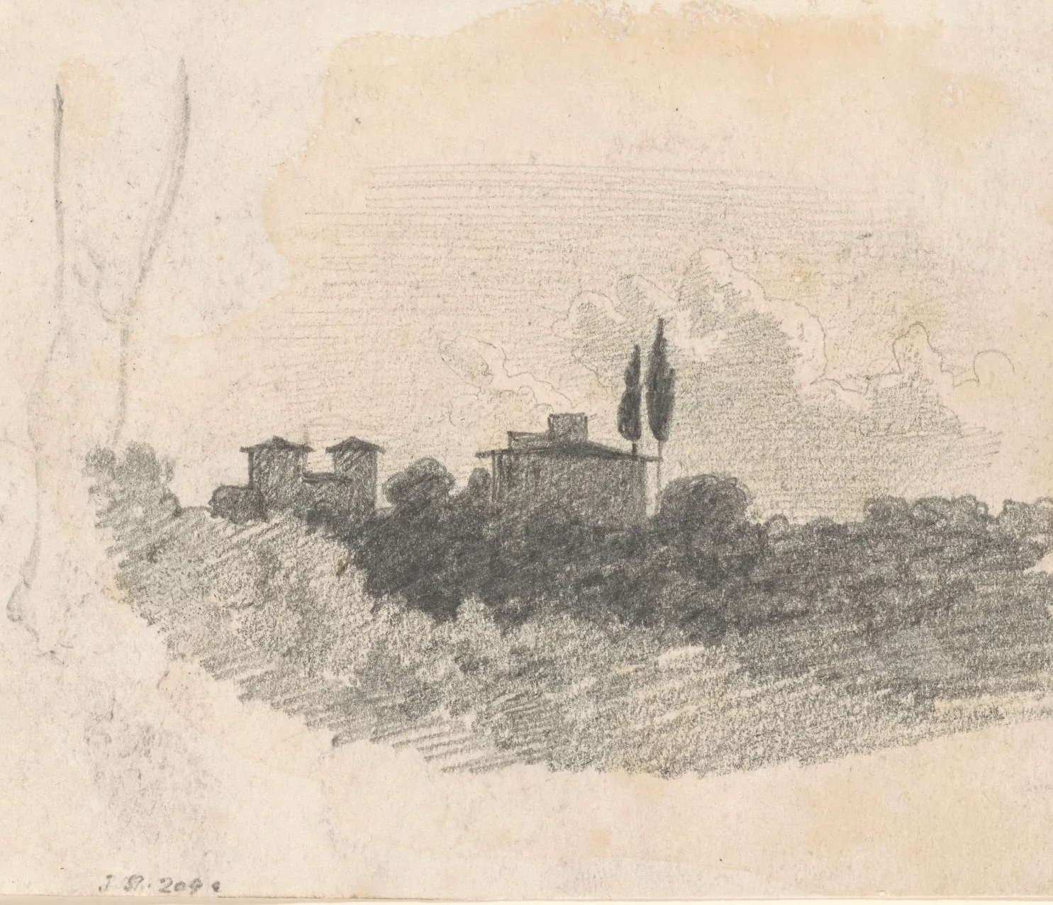 Italian Villa [recto], John Singer Sargent