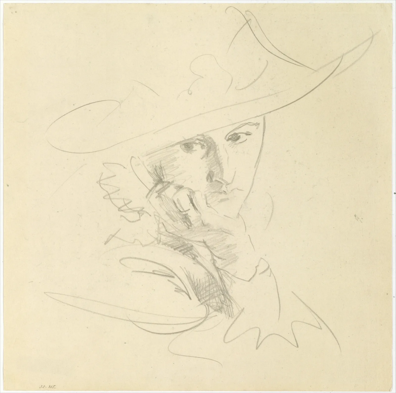 Jane de Glehn, Study for "In the Generalife", John Singer Sargent