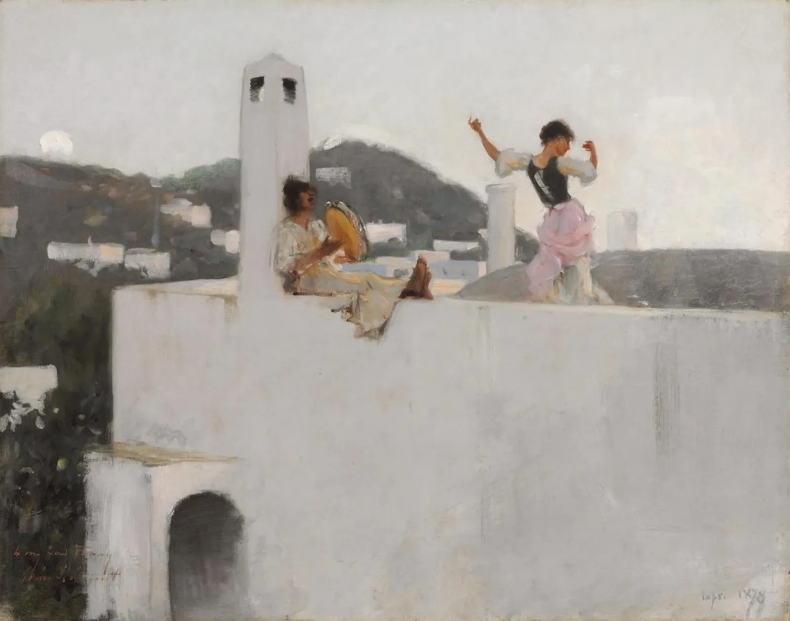 Jeune Capriote sur un toit, John Singer Sargent