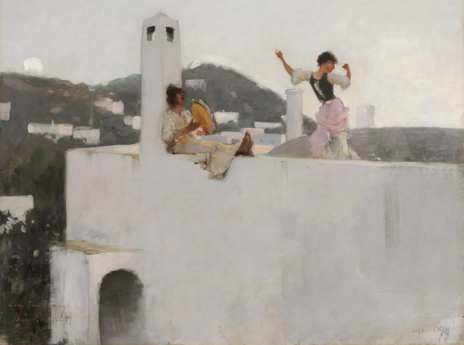 Jeune Capriote sur un toit, John Singer Sargent