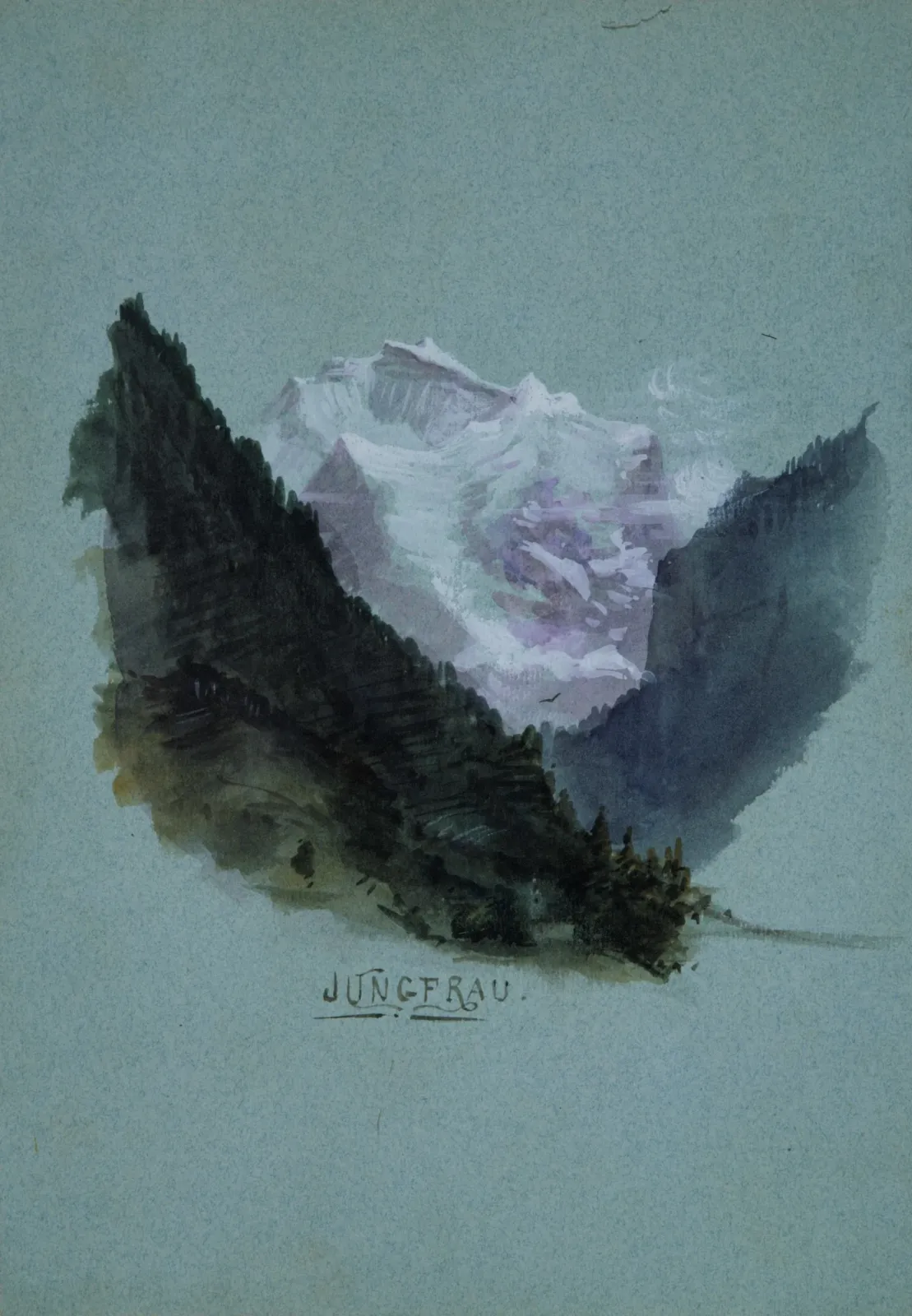 Jungfrau (from "Splendid Mountain Watercolours" Sketchbook), John Singer Sargent
