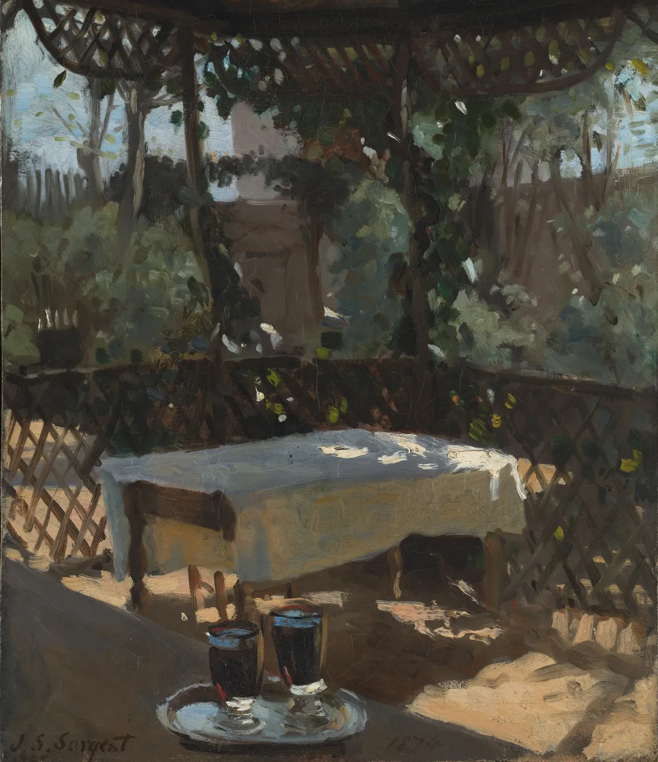 La Table sous la tonnelle, John Singer Sargent