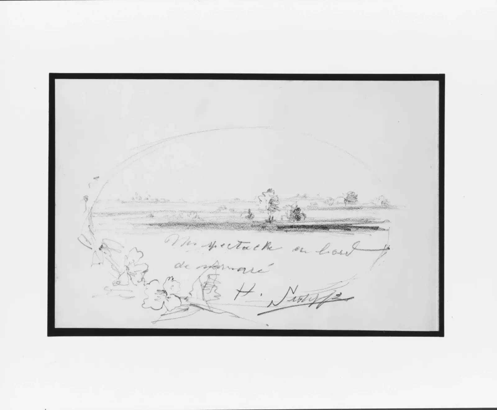 Landscape Vignette (from Sketchbook), John Singer Sargent