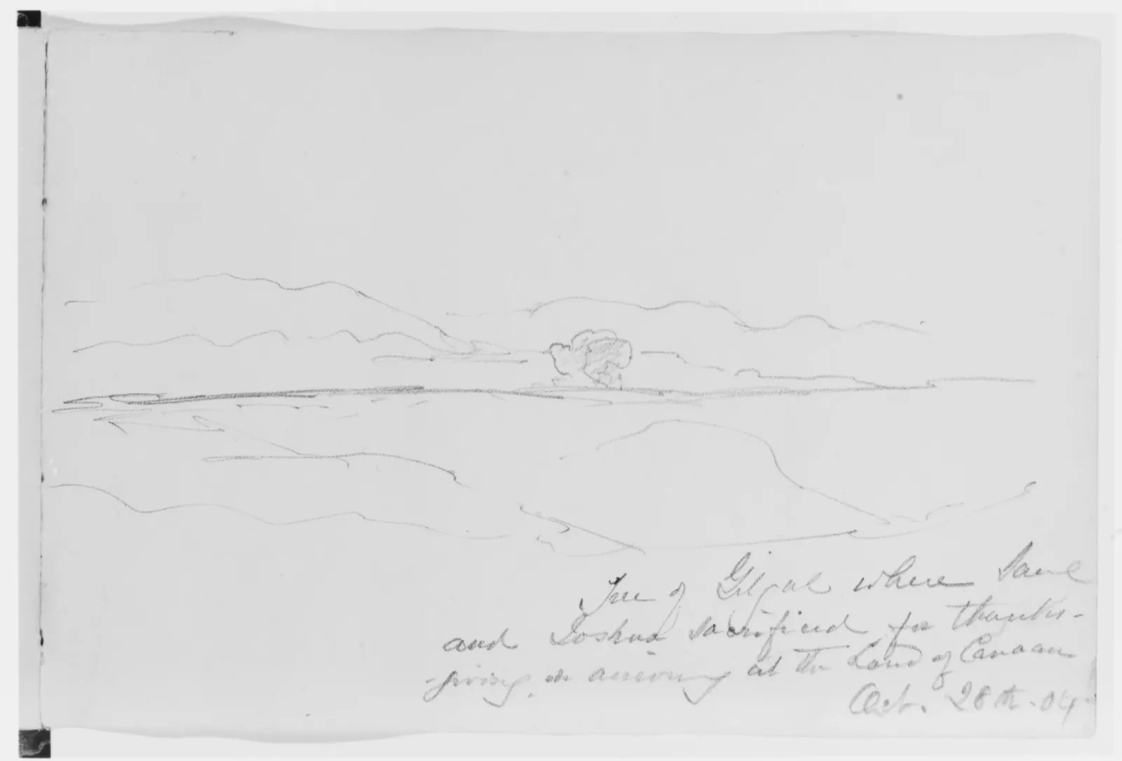Landscape with Tree, 1904 (from Sketchbook), John Singer Sargent