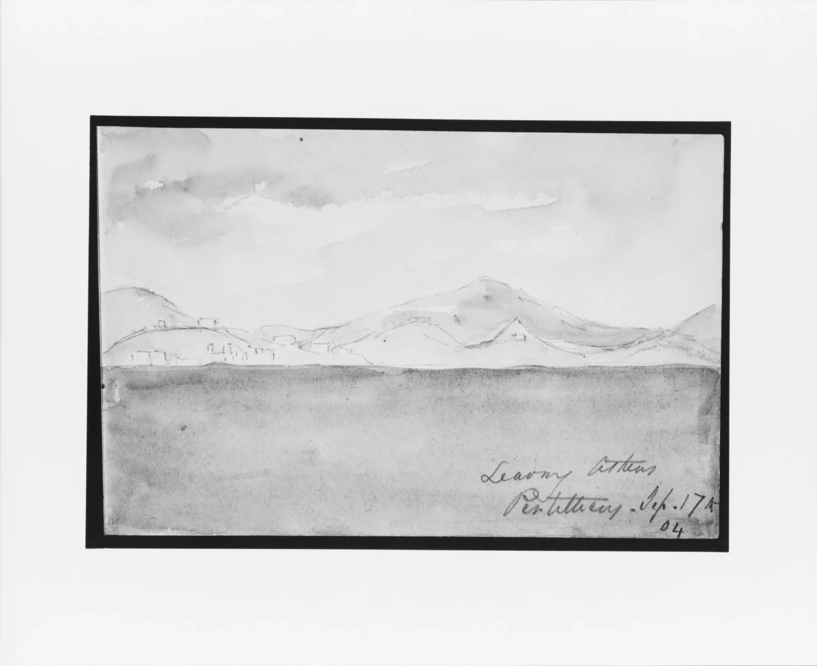 Leaving Athens (from Sketchbook), John Singer Sargent