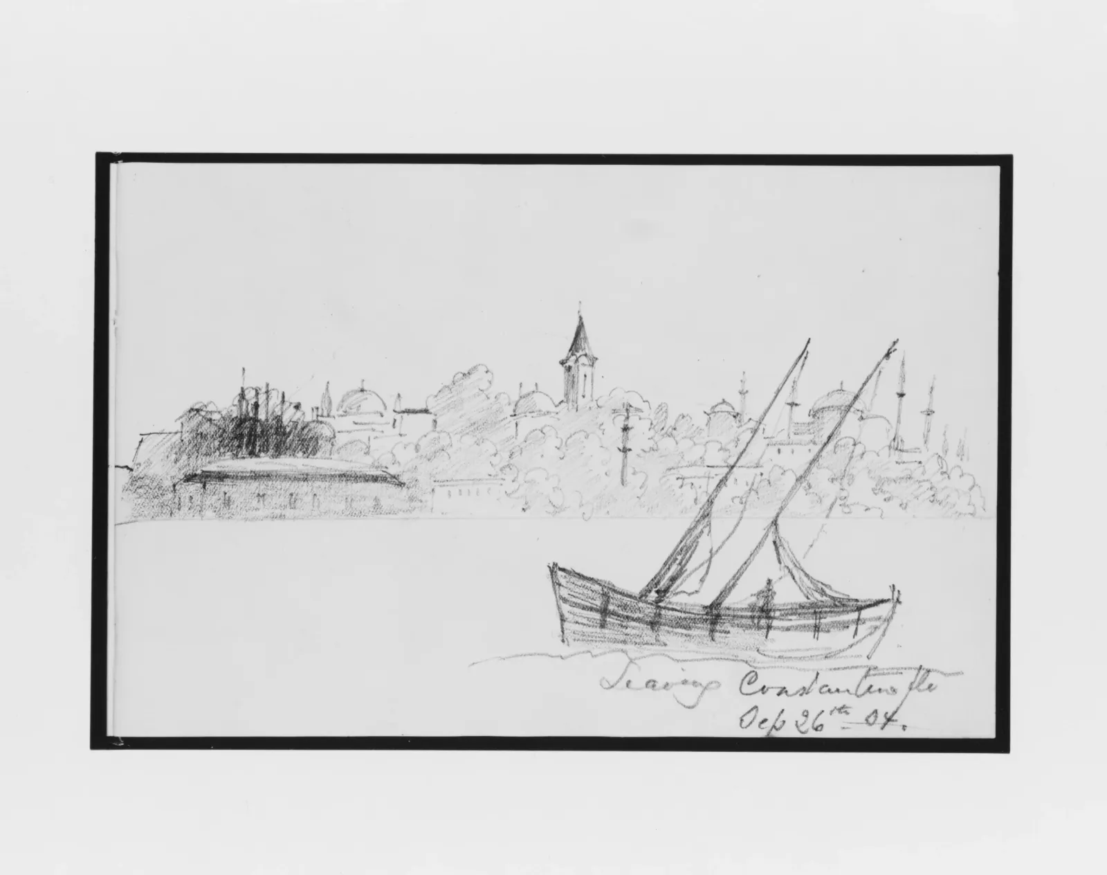 Leaving Constantinople (from Sketchbook), John Singer Sargent