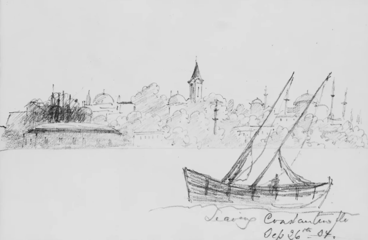 En quittant Constantinople (d'un carnet de croquis), John Singer Sargent