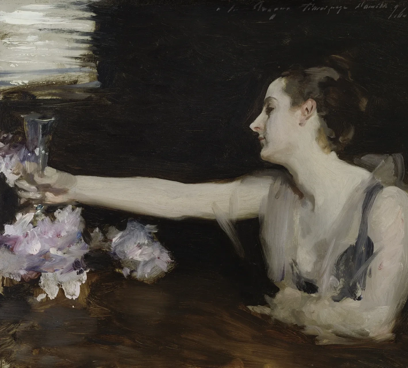Madame Gautreau Drinking a Toast, John Singer Sargent