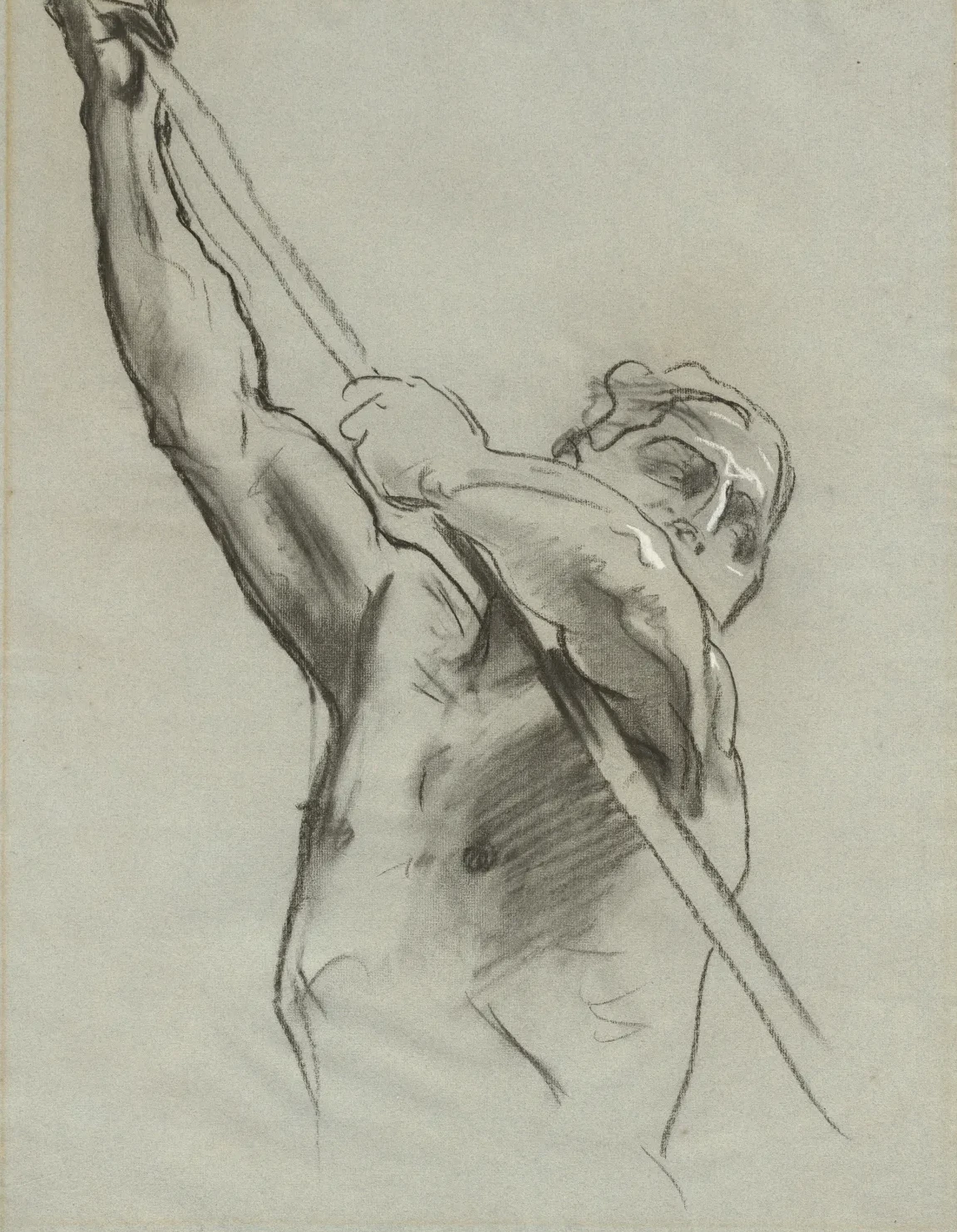 Torse masculin avec perche, John Singer Sargent