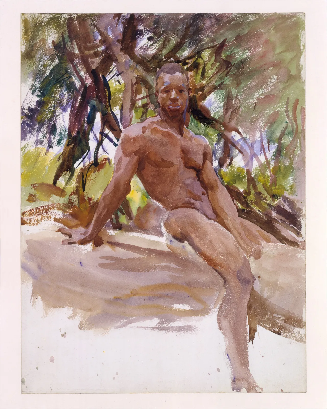 Man and Trees, Florida, John Singer Sargent