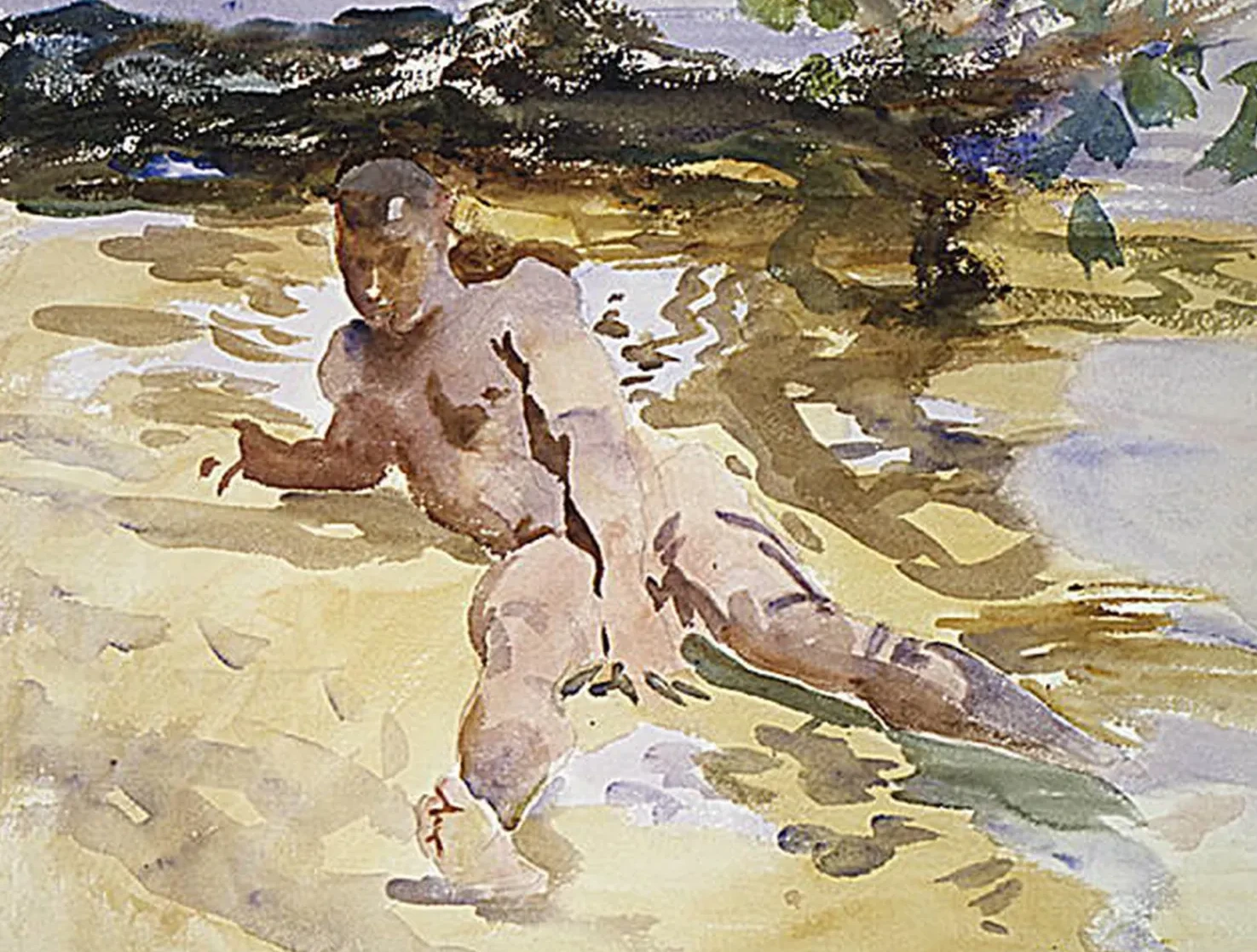 Man on Beach, Florida, John Singer Sargent