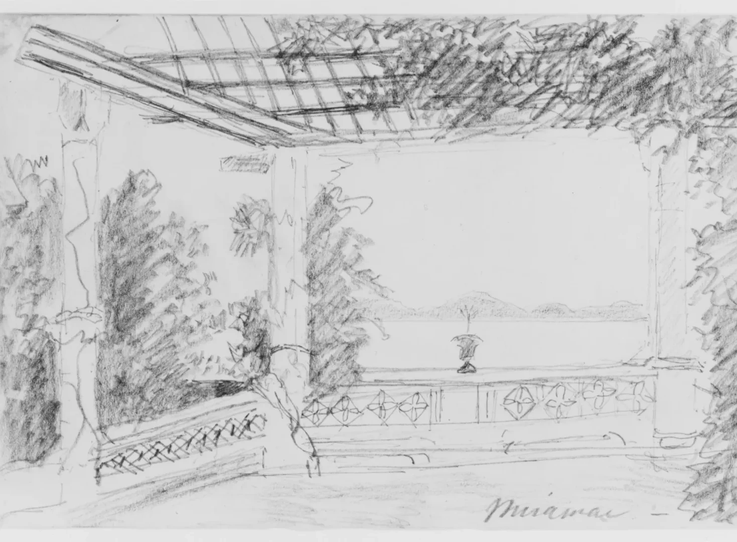 Miramar, 1904 (from Sketchbook), John Singer Sargent