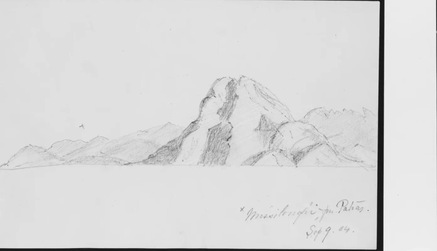 Missilonghi from Patras (from Sketchbook), John Singer Sargent