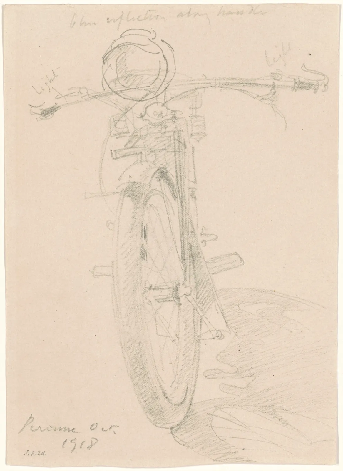 Motorcycle [recto], John Singer Sargent