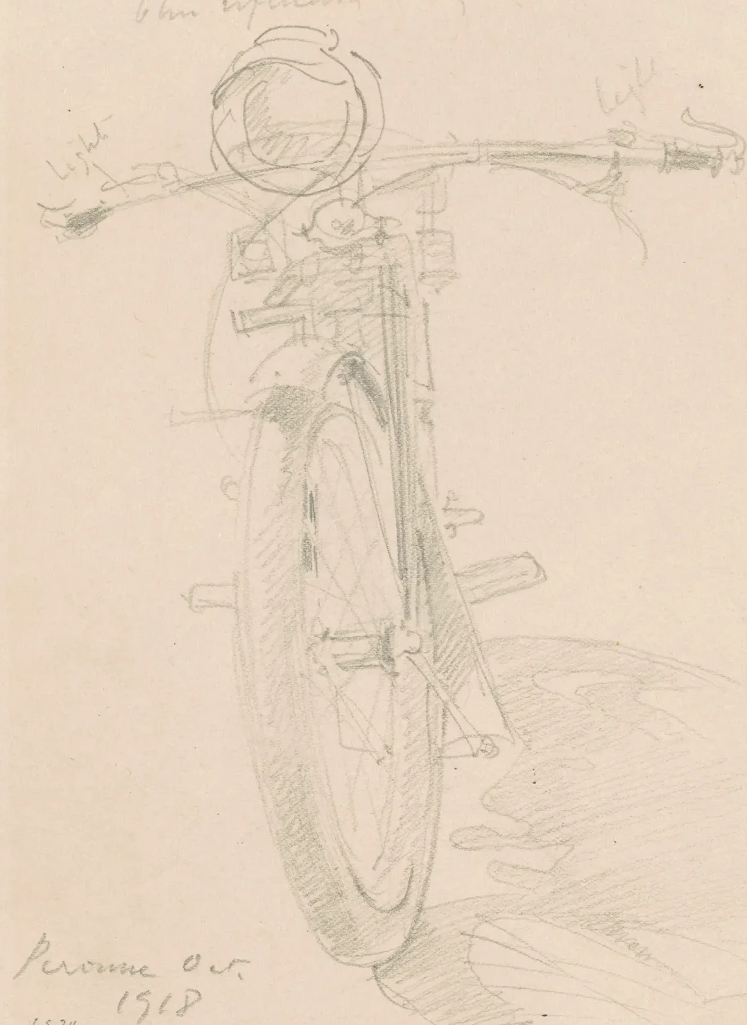 Motorcycle [recto], John Singer Sargent