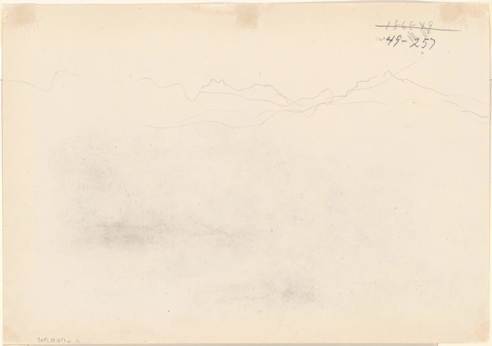 Mountains [verso], John Singer Sargent