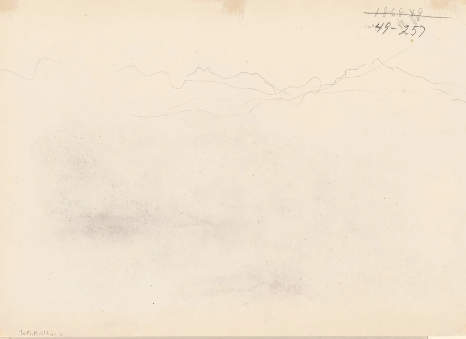 Mountains [verso], John Singer Sargent