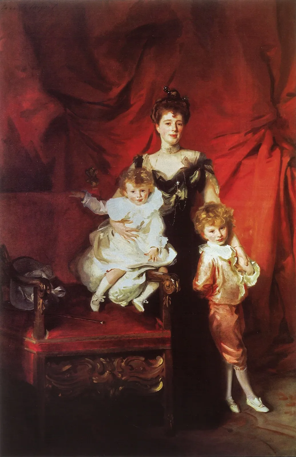 Mrs. Cazalet and Children Edward and Victor, John Singer Sargent