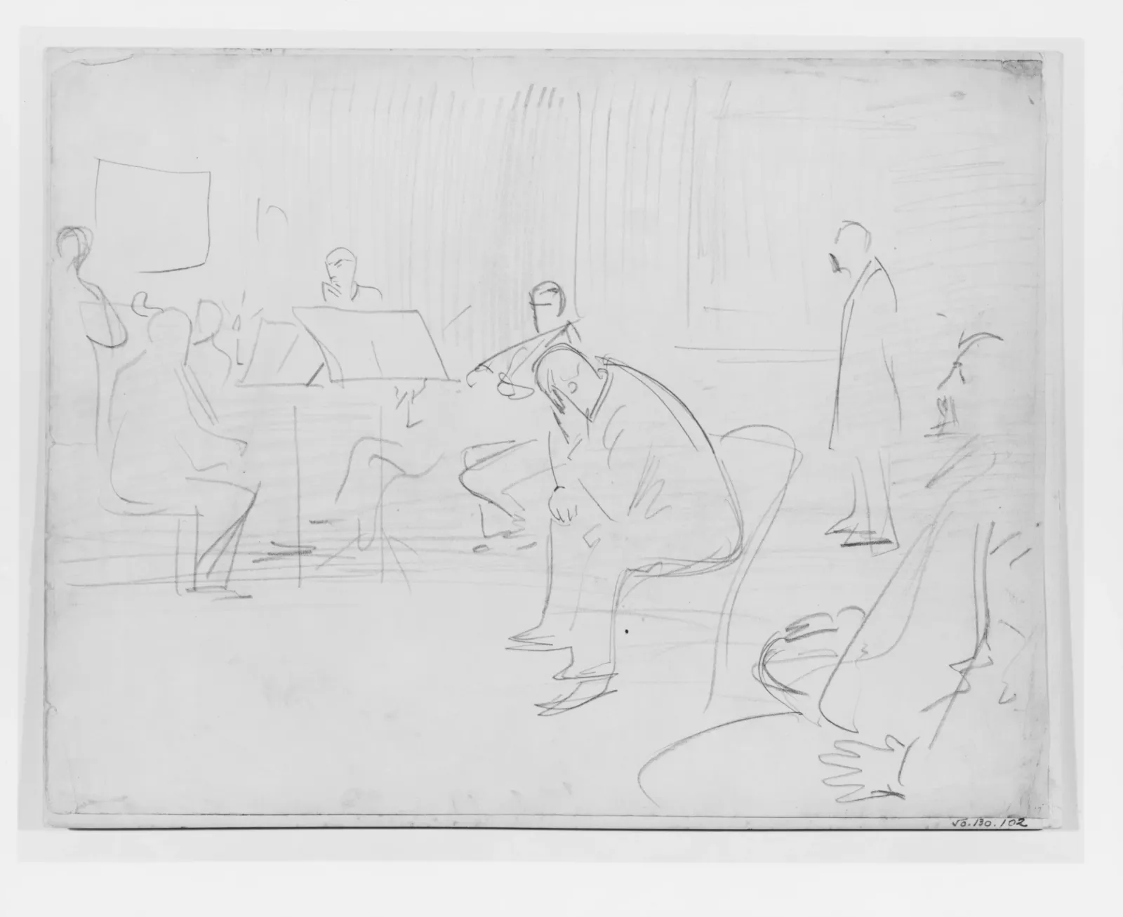Musicians and Listeners, John Singer Sargent
