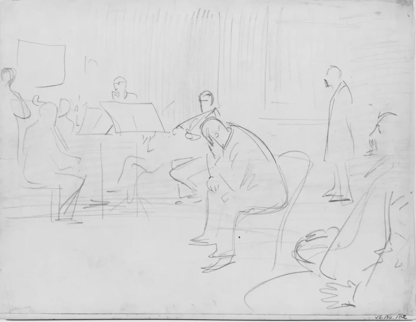 Musicians and Listeners, John Singer Sargent