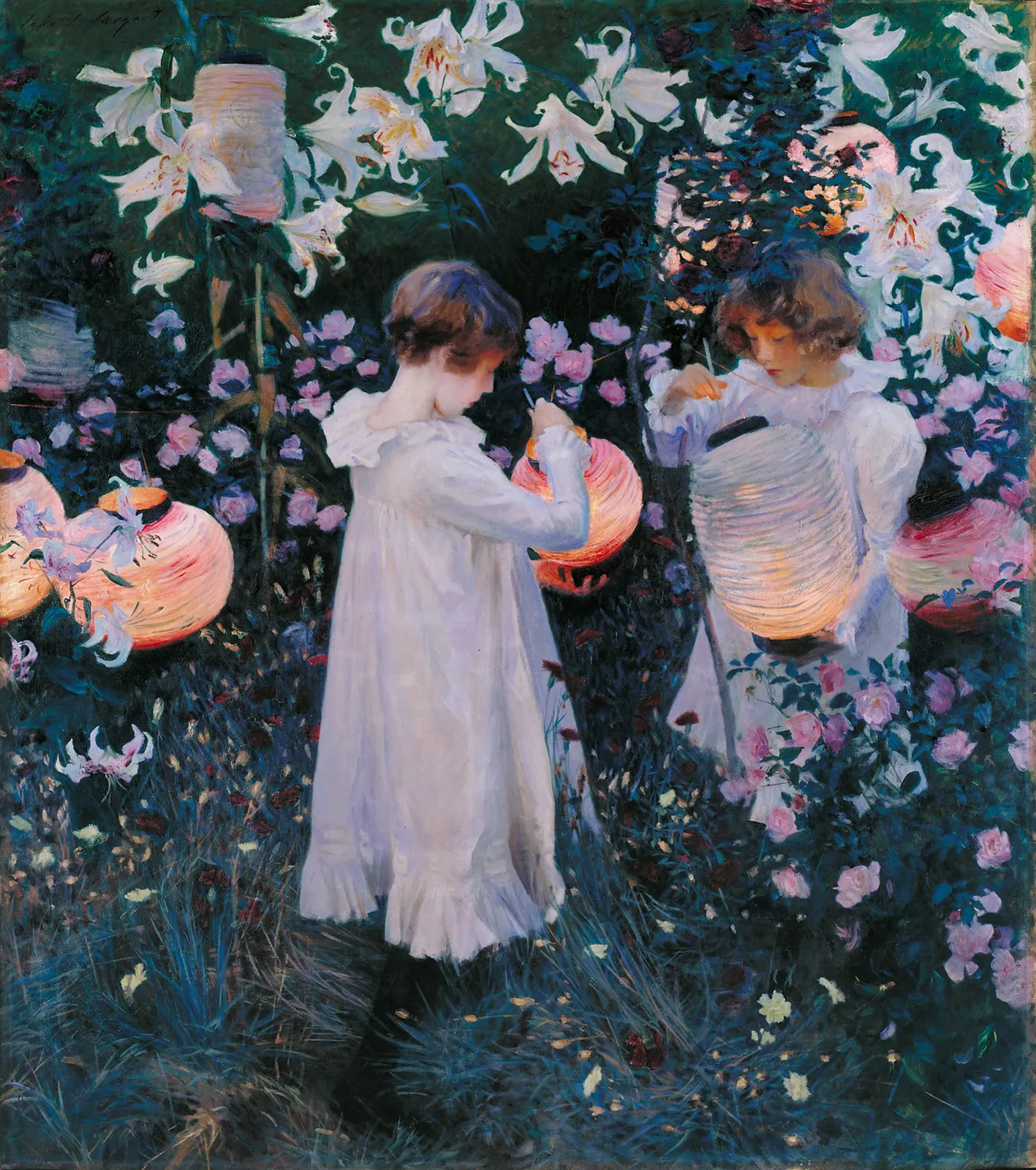 Œillet, Lys, Lys, Rose, John Singer Sargent