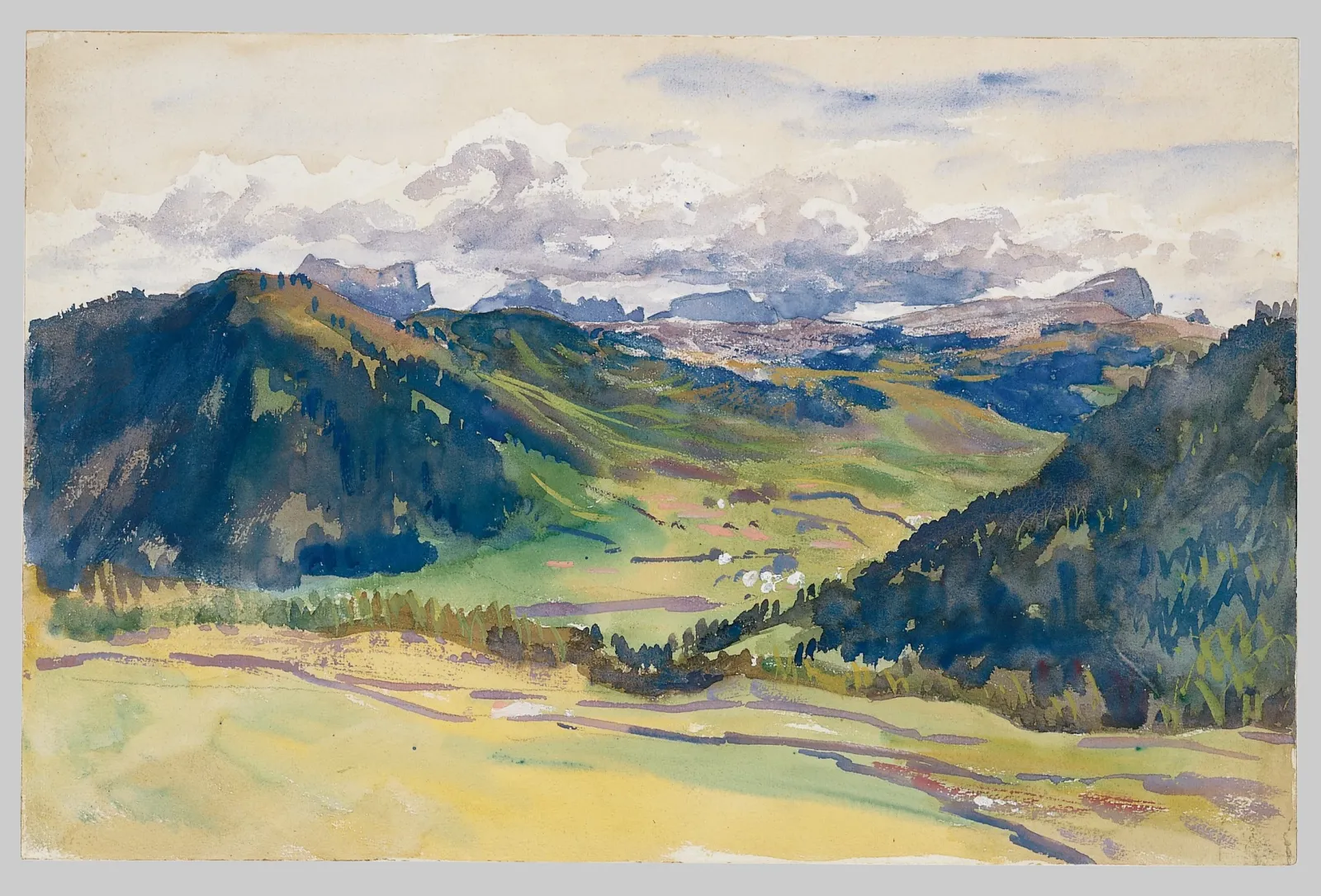 Open Valley, Dolomites, John Singer Sargent