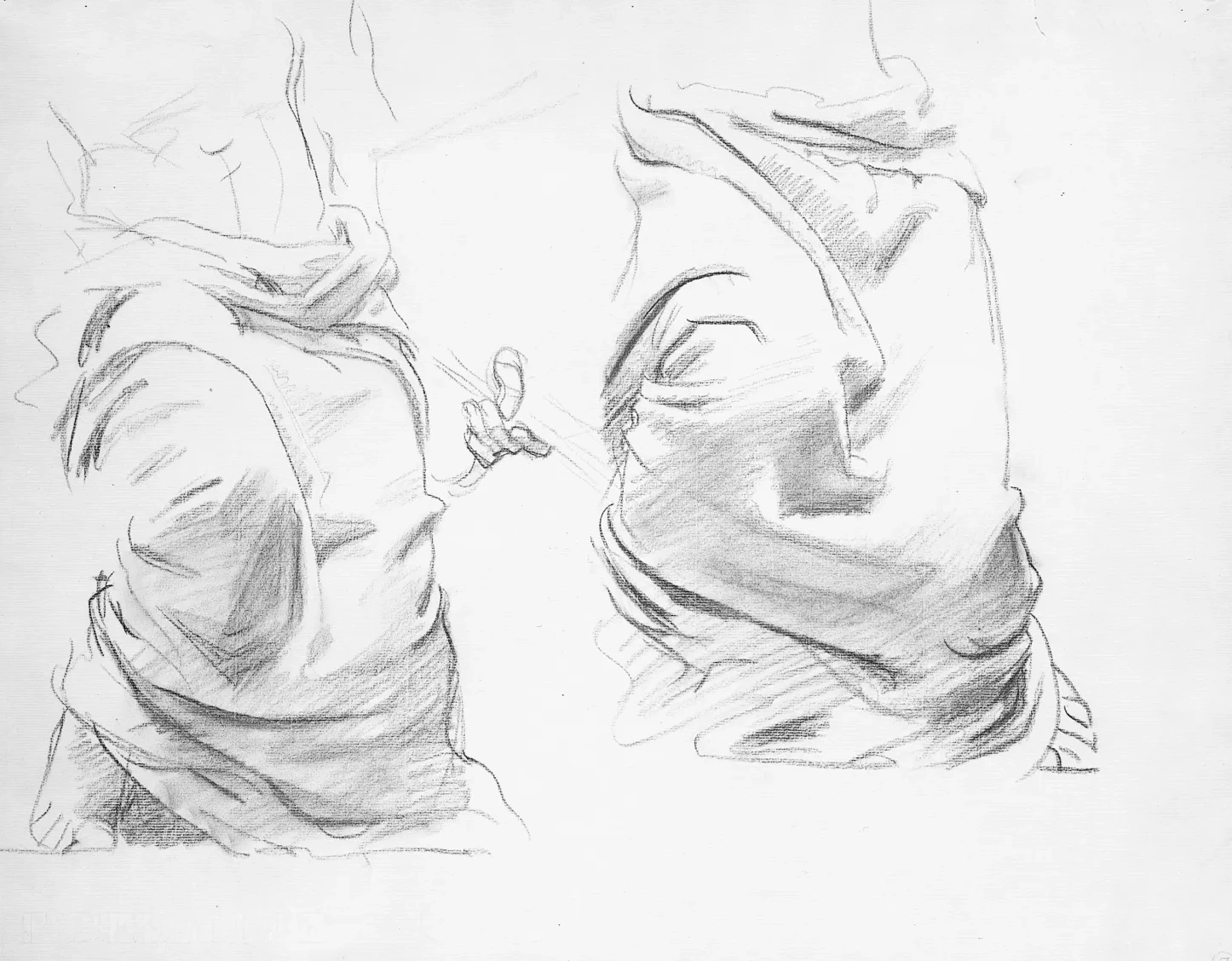 Painting, Study for "Architecture, Painting and Sculpture Proctected from Raverages of Time by Athena", John Singer Sargent