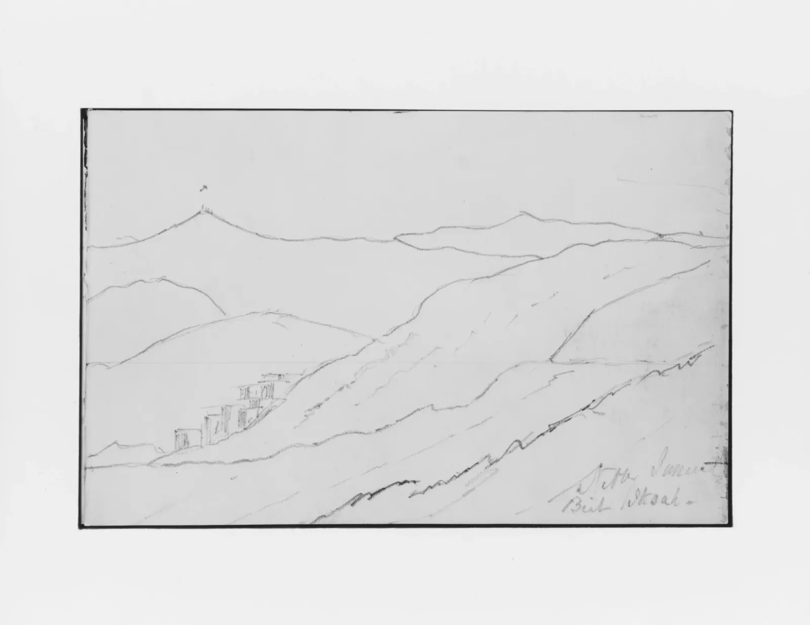 Panorama Landscape of Nebi Samouel (from Sketchbook), John Singer Sargent