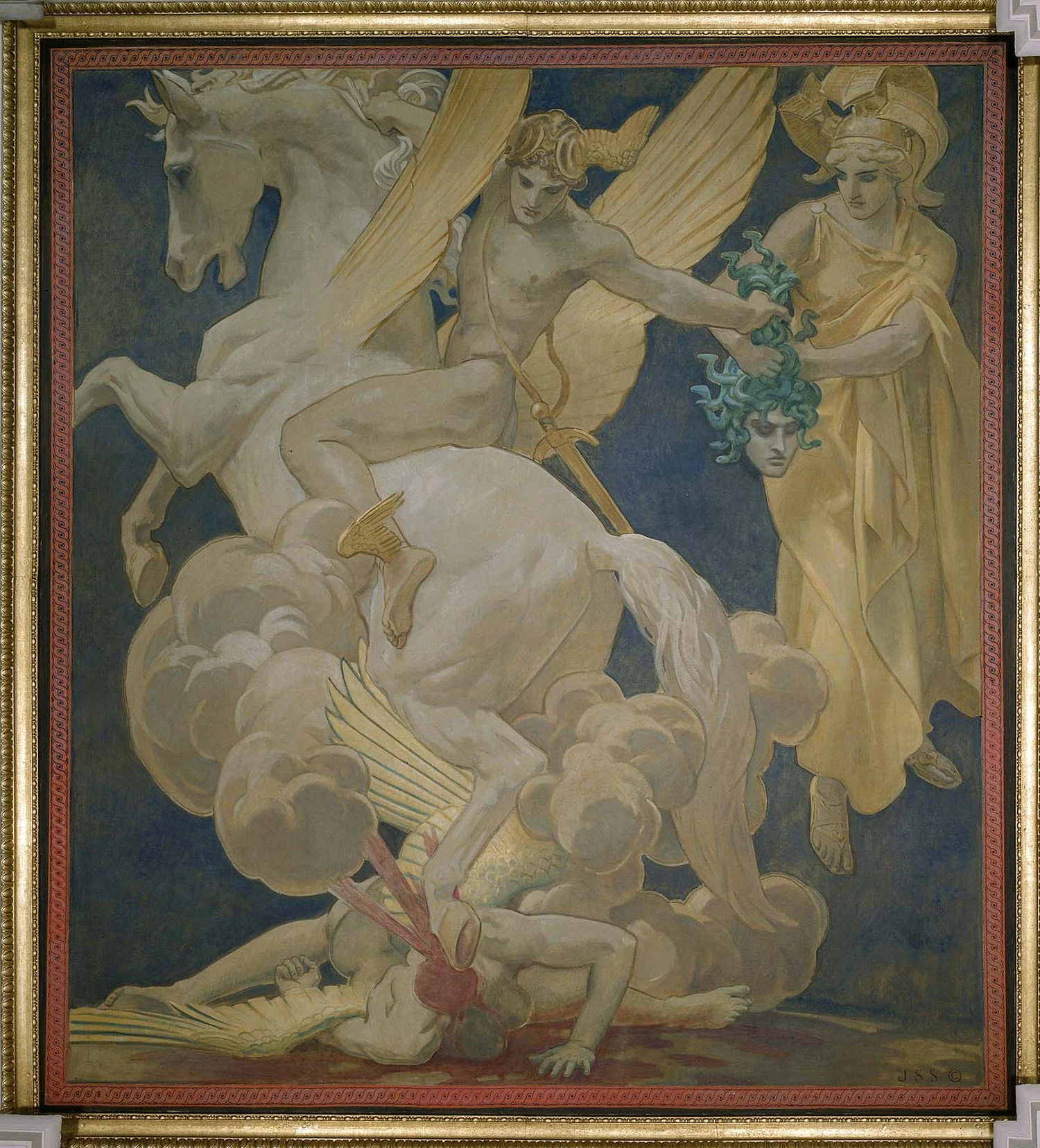 Perseus on Pegasus Slaying Medusa, John Singer Sargent