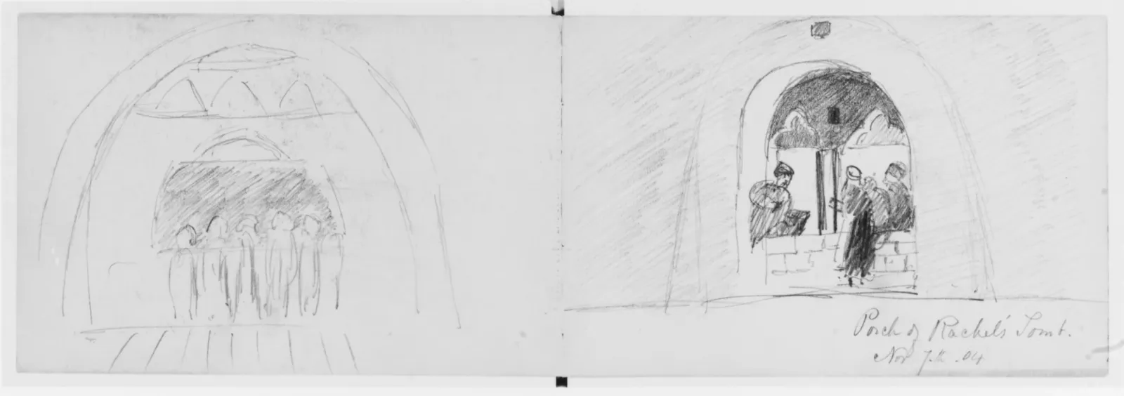 Porch of Rachael's Tomb, 1904 (from Sketchbook), John Singer Sargent