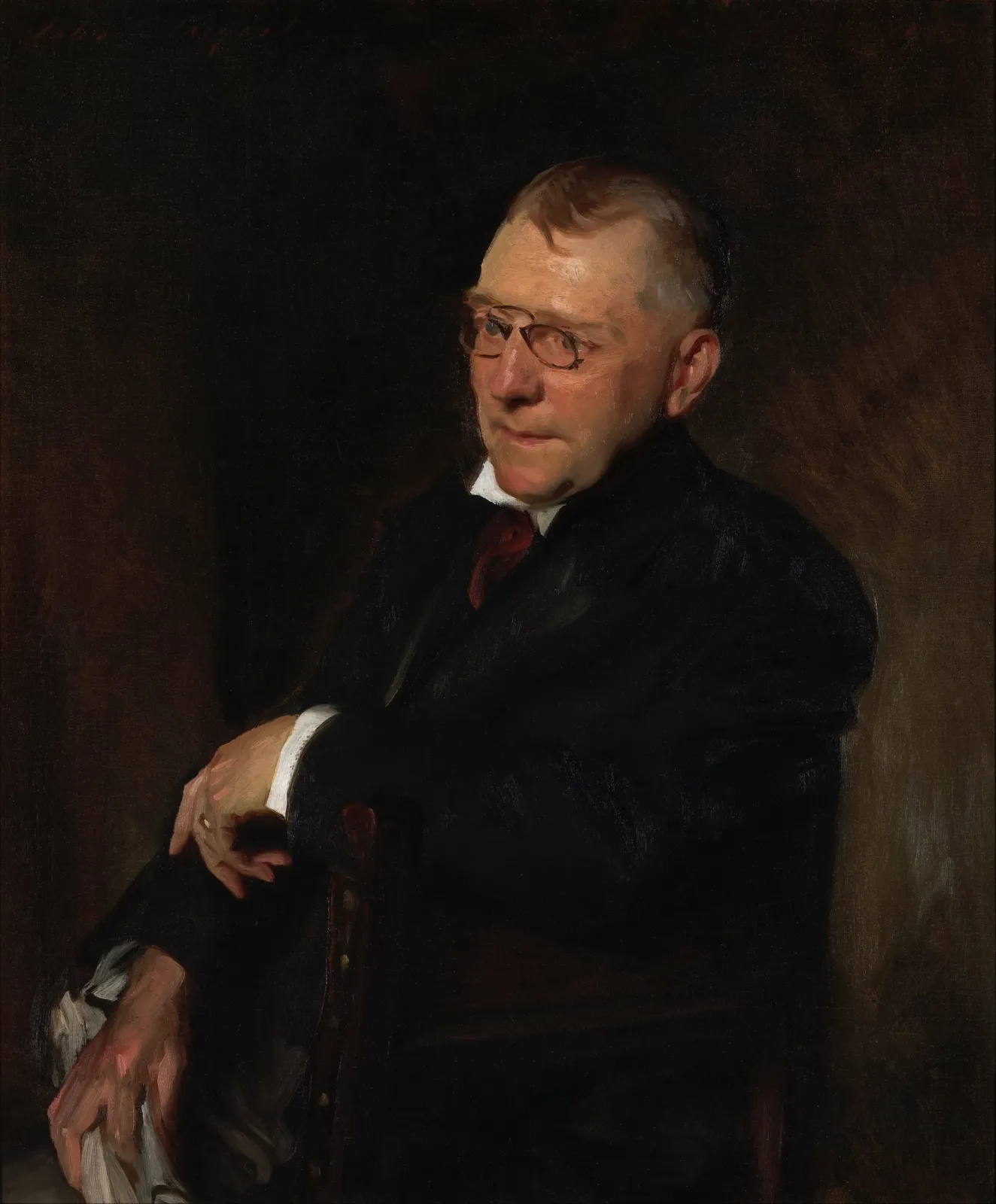 Portrait of James Whitcomb Riley, John Singer Sargent