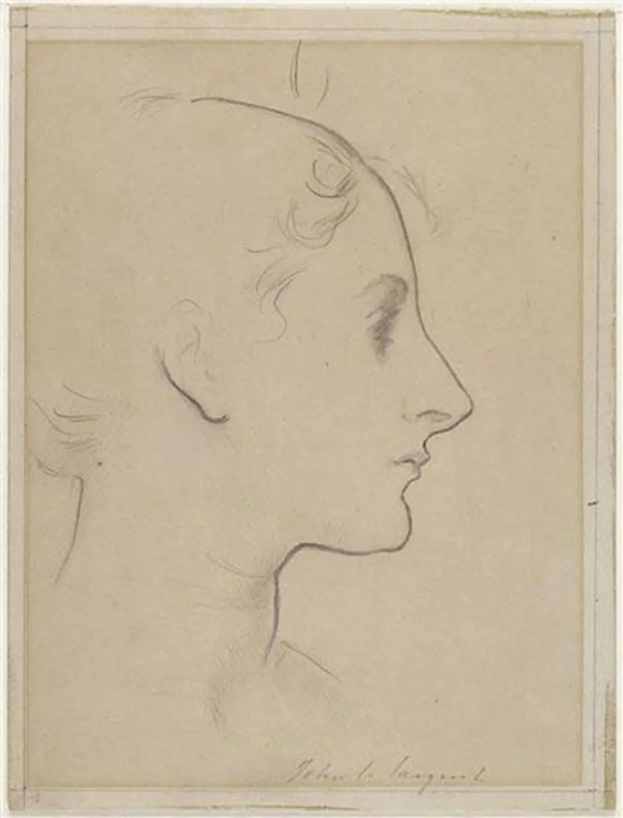 Profile of Madame Gautreau, John Singer Sargent