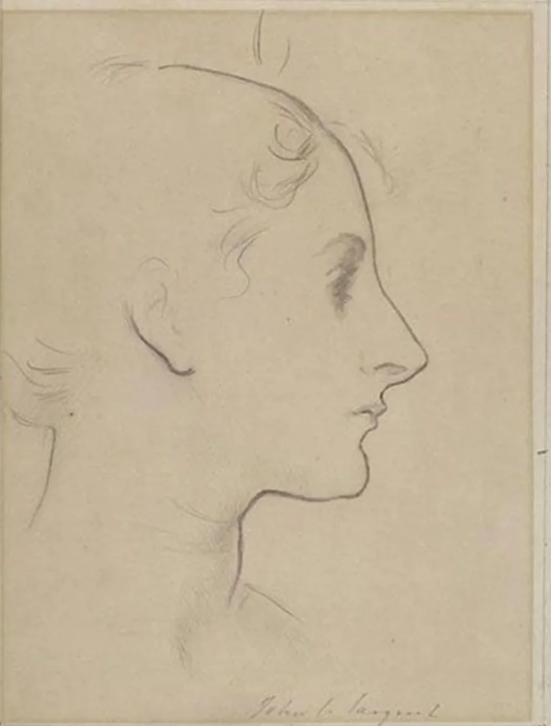 Profile of Madame Gautreau, John Singer Sargent