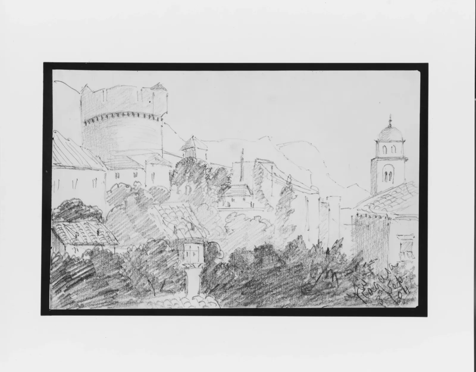 Ragusa (from Sketchbook), John Singer Sargent