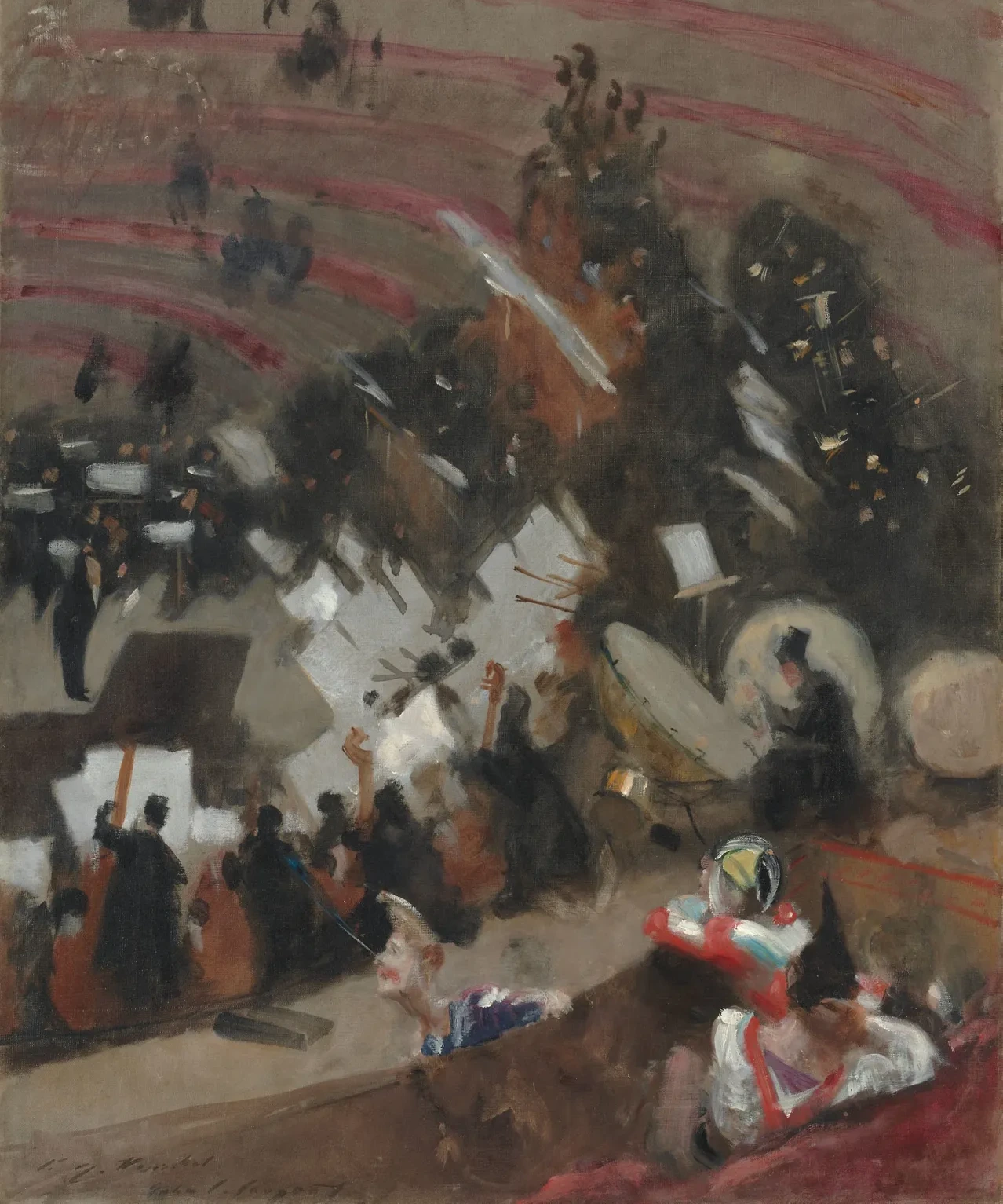 Répétition de l'orchestre Pasdeloup au Cirque d'Hiver, John Singer Sargent