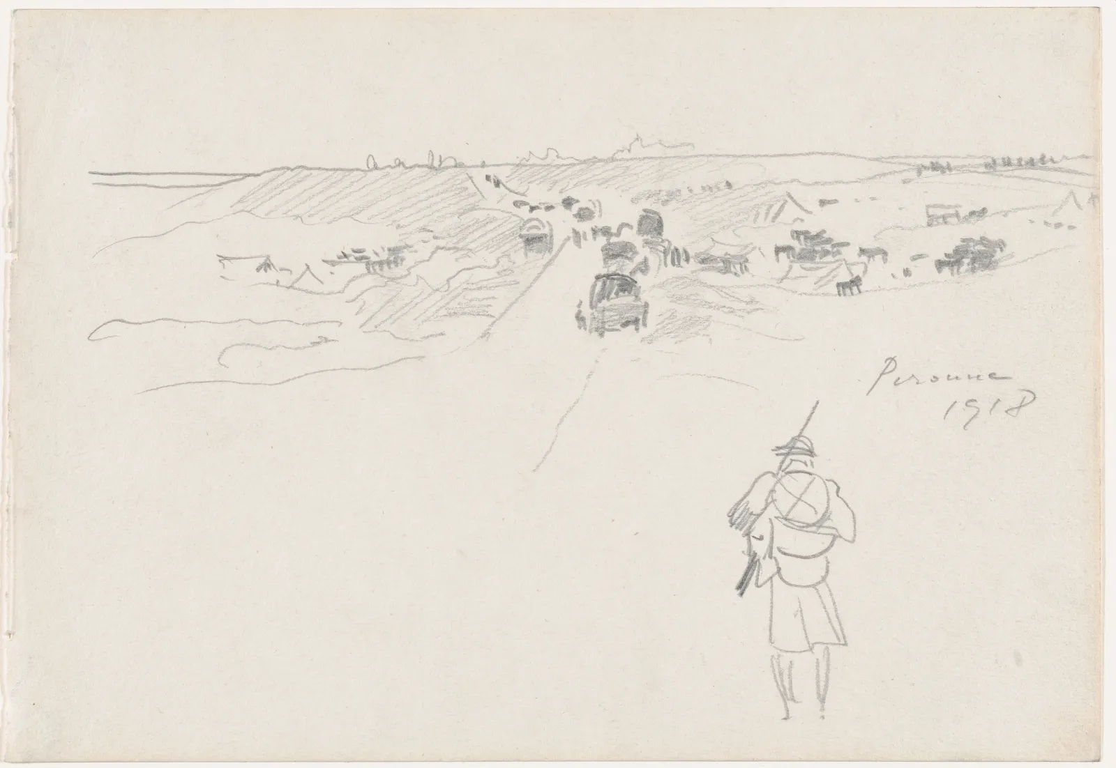 Road at Péronne, John Singer Sargent