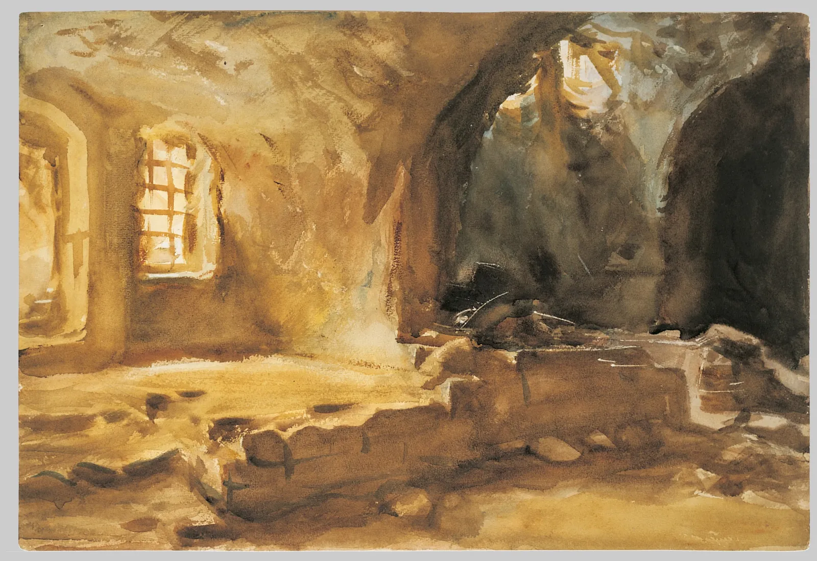 Ruined Cellar—Arras, John Singer Sargent