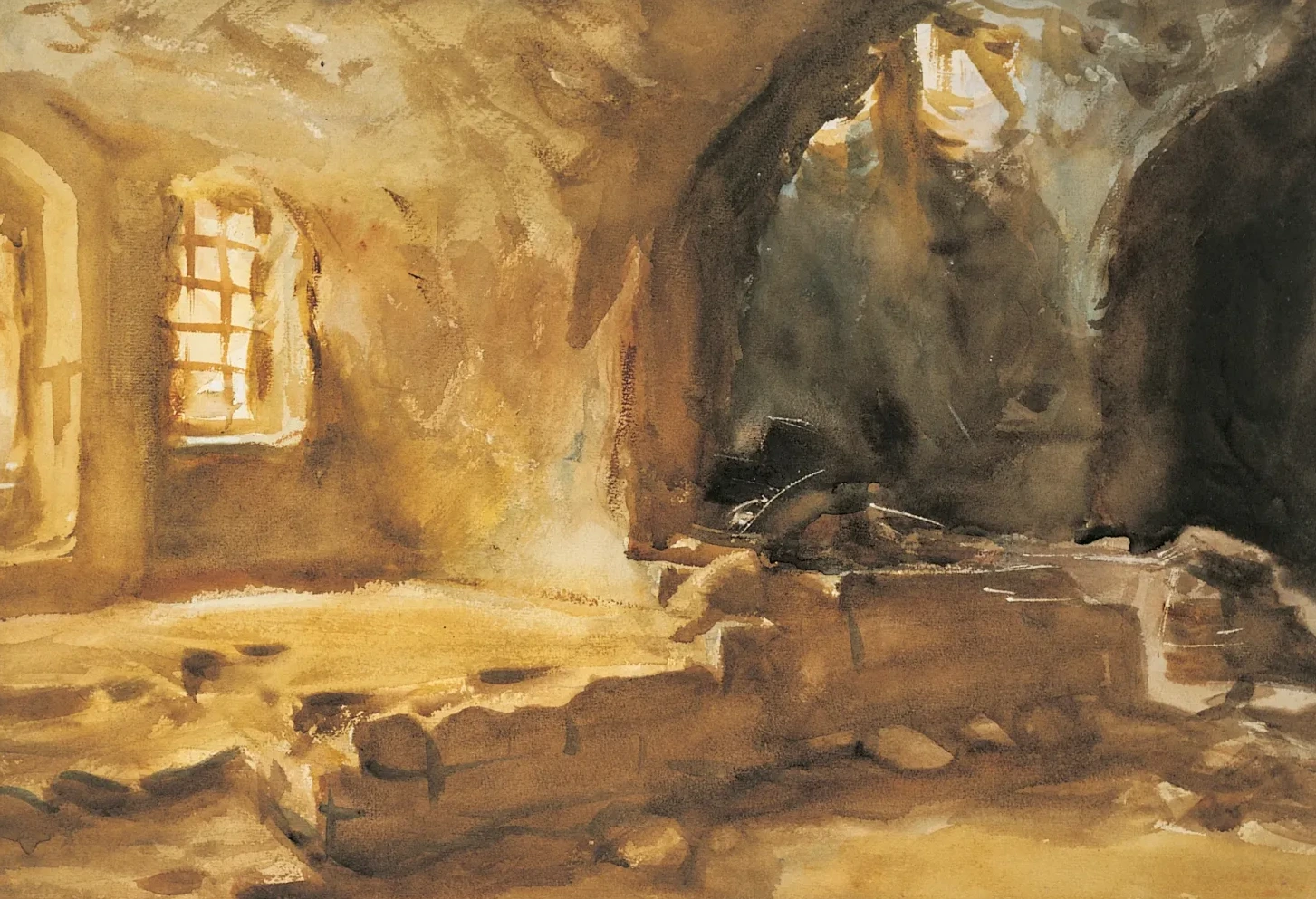 Ruined Cellar—Arras, John Singer Sargent